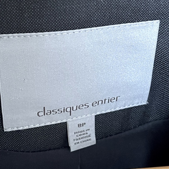 Classiques Entier Navy Slate Gray Blazer (size 8p) - Picture 2 of 10